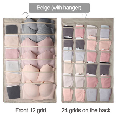 8-36 rešetke Dvostrano donje rublje Grudnjak Organizator za pohranu Torba za vješanje na vratima ormara Odjeća Čarape Kratka kutija za dom