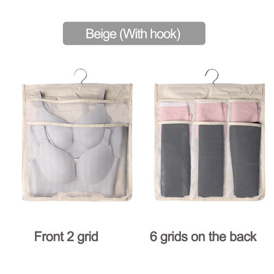 8-36 rešetke Dvostrano donje rublje Grudnjak Organizator za pohranu Torba za vješanje na vratima ormara Odjeća Čarape Kratka kutija za dom