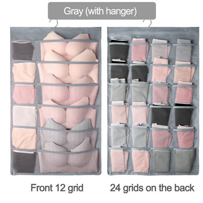 8-36 rešetke Dvostrano donje rublje Grudnjak Organizator za pohranu Torba za vješanje na vratima ormara Odjeća Čarape Kratka kutija za dom
