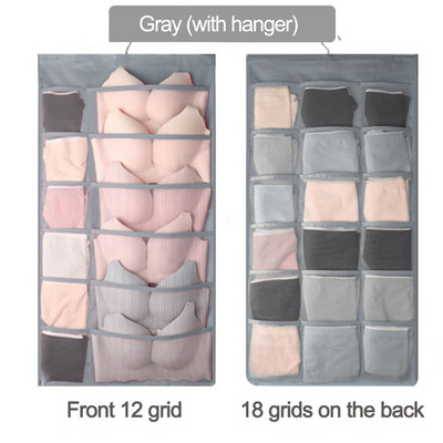 8-36 rešetke Dvostrano donje rublje Grudnjak Organizator za pohranu Torba za vješanje na vratima ormara Odjeća Čarape Kratka kutija za dom