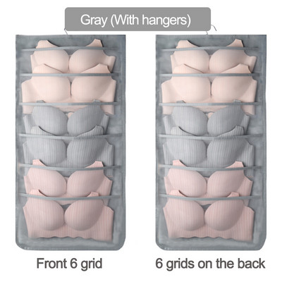 8-36 rešetke Dvostrano donje rublje Grudnjak Organizator za pohranu Torba za vješanje na vratima ormara Odjeća Čarape Kratka kutija za dom