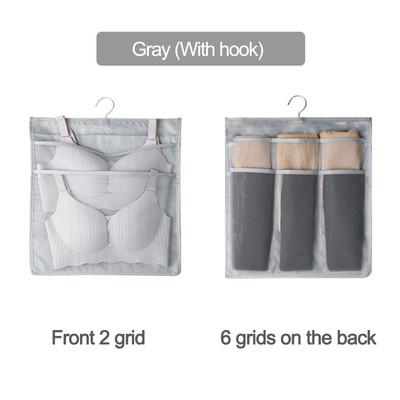 8-36 rešetke Dvostrano donje rublje Grudnjak Organizator za pohranu Torba za vješanje na vratima ormara Odjeća Čarape Kratka kutija za dom