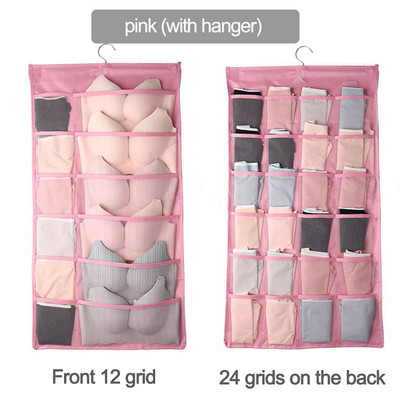 8-36 rešetke Dvostrano donje rublje Grudnjak Organizator za pohranu Torba za vješanje na vratima ormara Odjeća Čarape Kratka kutija za dom