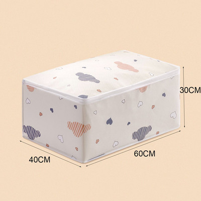 Vreća za pohranu popluna s printom crtanih filmova, sklopiva deka od tkanine, organizator, torba za organizatore, otporna na prašinu, ušteda prostora, torba za ispis