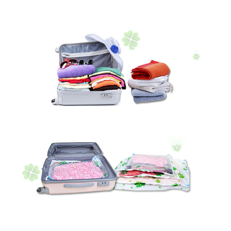 Daudzfunkciju drukāšana BusinessTravel uzglabāšanas soma Mājas apģērbs Ar rokām velmēts vakuuma kompresijas maisiņš Pārnēsājams lielas ietilpības PE+PA