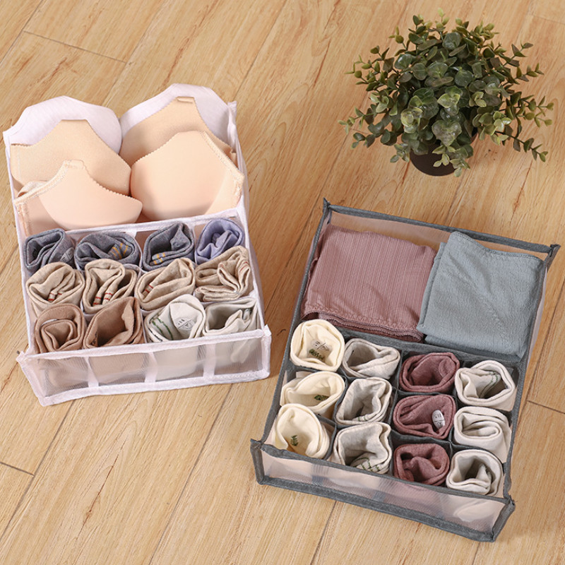 Apakšveļas zeķu uzglabāšanas kaste Atvilktņu tips Starpsienu Režģis Šķirošanas kaste Salokāma Atvilktne Glabāšanas organizators Mājsaimniecības glabāšanas artefakts