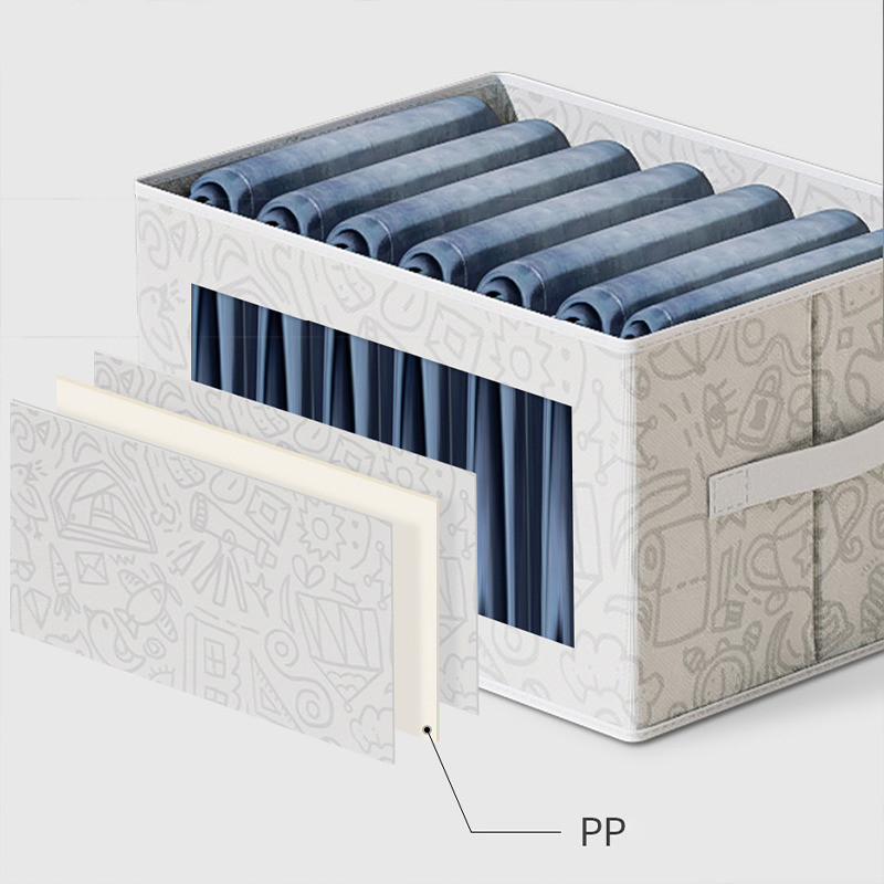 Organizator ormara za spavaonice za garderobu Odjeća Organizator za traperice Hlače Kutija za pohranu odjeće s PP ladicom Organizator Kutija