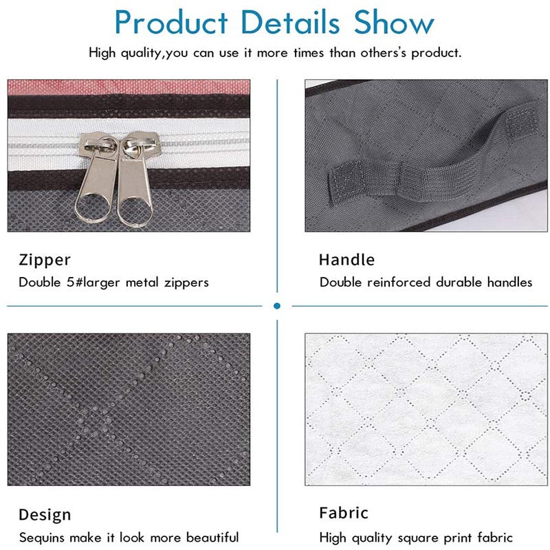 Ispod kreveta Vreća za pohranu Odjeća Poplun Pokrivač Posuda za pohranu Sklopiva netkana pregrada za razne stvari Kutija za pohranu cipela Kućni organizator