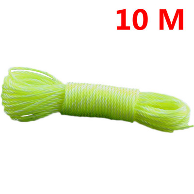 10 m/20 m konop za odjeću Dugo najlonsko uže u boji Penjačko vučno uže Uže za mrežu za sjenilo Konop za rublje Vrtni pribor