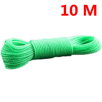 10 m/20 m konop za odjeću Dugo najlonsko uže u boji Penjačko vučno uže Uže za mrežu za sjenilo Konop za rublje Vrtni pribor