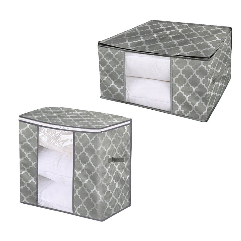 Salokāma glabāšanas kaste Pārnēsājamo apģērbu organizators Sakārtots maisiņš Čemodāns Neausts mājas uzglabāšanas kaste sega glabāšanas konteinera soma Box#D