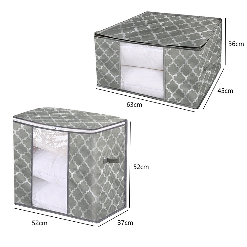 Salokāma glabāšanas kaste Pārnēsājamo apģērbu organizators Sakārtots maisiņš Čemodāns Neausts mājas uzglabāšanas kaste sega glabāšanas konteinera soma Box#D