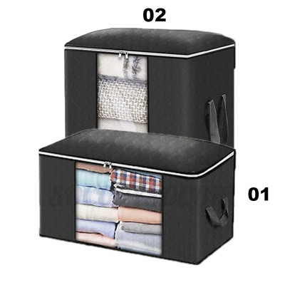 Krāsains salokāms bambusa kokogļu segas glabāšanas soma Apģērbi Džemperis Sega Organizators Kaste Uzglabāšanas soma Mājsaimniecības organizācijas