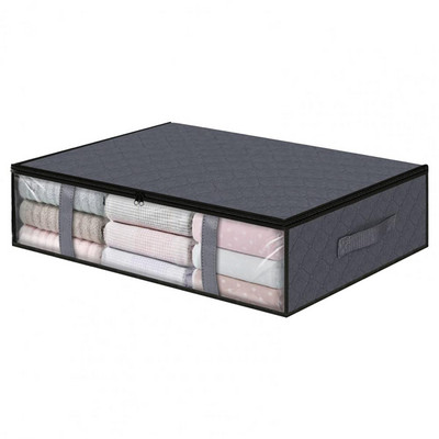 Чанта за съхранение на юргани от нетъкан текстил Лека, здрава, носеща полезна кошче за съхранение на дрехи под леглото