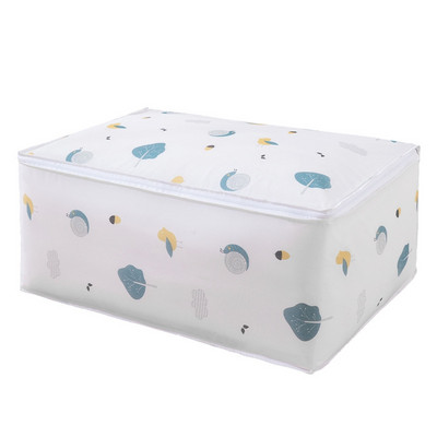 Apdrukātu apģērbu glabāšanas maisiņu organizētāji Sega segas uzglabāšanas soma Ūdensnecaurlaidīga segas drēbju organizators Putekļu necaurlaidīgs drēbju skapja organizators