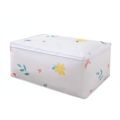 Apdrukātu apģērbu glabāšanas maisiņu organizētāji Sega segas uzglabāšanas soma Ūdensnecaurlaidīga segas drēbju organizators Putekļu necaurlaidīgs drēbju skapja organizators