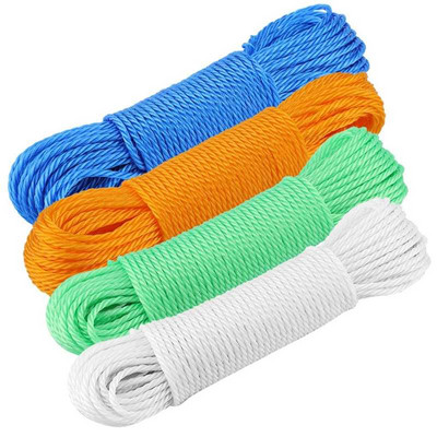 20m Nylon Rope Lines Cord Clothesline Garden Camping Outdoors Garden Long Drying Clothes Hangers Washing Lines Cord Clothesline