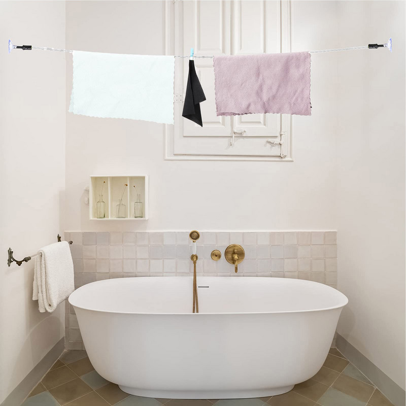 Konop za rublje Putni konop za pranje rublja Konop za rublje na uvlačenje Konop za rublje s vakuumskom čašicom Putni konop za pranje rublja Podesivi otporan na vjetar Ro