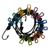 Putni konop za odjeću na uvlačenje Elastičan konop za odjeću Uže s 12 kopči Uže za sušenje odjeće Putni konop za odjeću za odmor u dvorištu