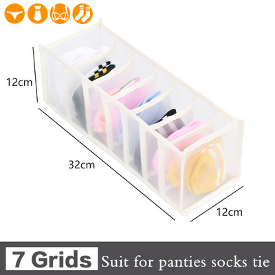 Nähtavad garderoobi hoiuruumid riiete T-särkide hoidmiseks Artefaktid Teksad Aluspesu Püksid Korralduskarp kapisahtli jaoks