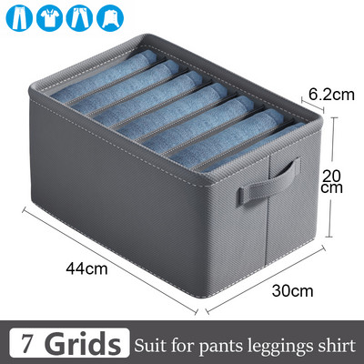 Nähtavad garderoobi hoiuruumid riiete T-särkide hoidmiseks Artefaktid Teksad Aluspesu Püksid Korralduskarp kapisahtli jaoks