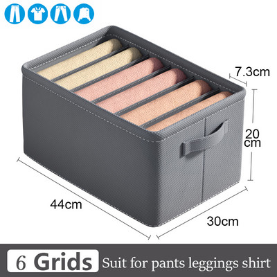 Nähtavad garderoobi hoiuruumid riiete T-särkide hoidmiseks Artefaktid Teksad Aluspesu Püksid Korralduskarp kapisahtli jaoks