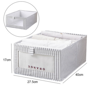 Nähtavad garderoobi hoiuruumid riiete T-särkide hoidmiseks Artefaktid Teksad Aluspesu Püksid Korralduskarp kapisahtli jaoks