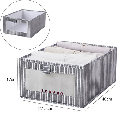 Nähtavad garderoobi hoiuruumid riiete T-särkide hoidmiseks Artefaktid Teksad Aluspesu Püksid Korralduskarp kapisahtli jaoks