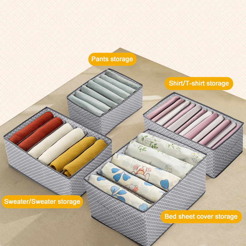 Odjeća T-shirts Kutija za pohranu Ormar Organizatori za pohranu Artefact Jeans Donje rublje Hlače Organizator Kutija Ormarić Organizatori za ladice