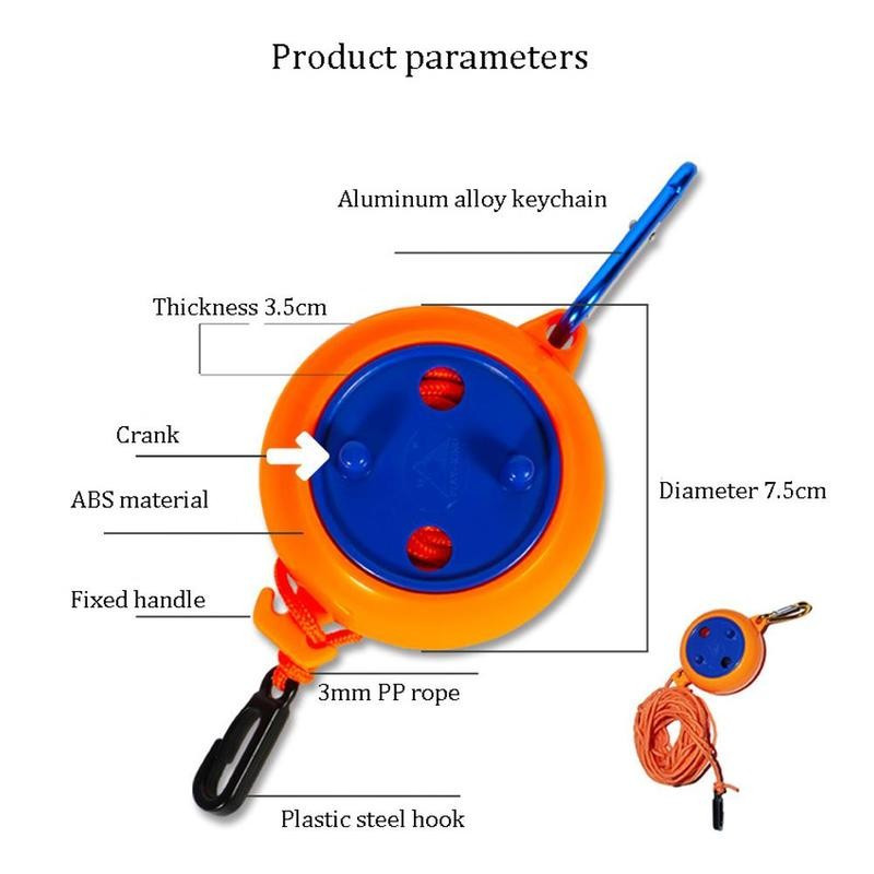 Konop za odjeću na uvlačenje od 8 m, prijenosna putna sušilica za rublje, najlonski konop za odjeću, kaseta za recikliranje, vješalica za odjeću za unutarnju i vanjsku upotrebu