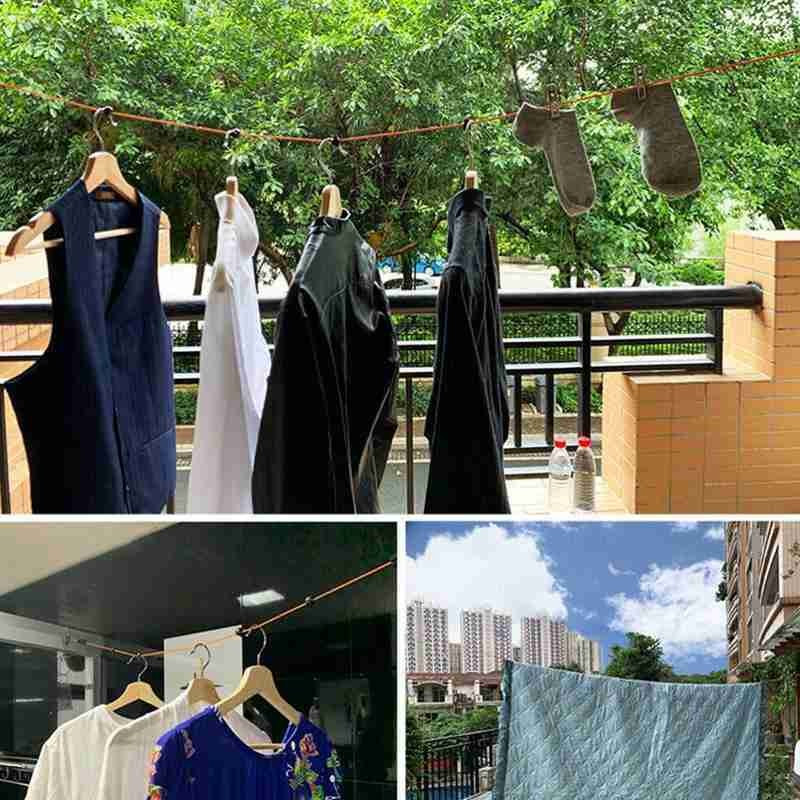 Konop za odjeću na uvlačenje od 8 m, prijenosna putna sušilica za rublje, najlonski konop za odjeću, kaseta za recikliranje, vješalica za odjeću za unutarnju i vanjsku upotrebu