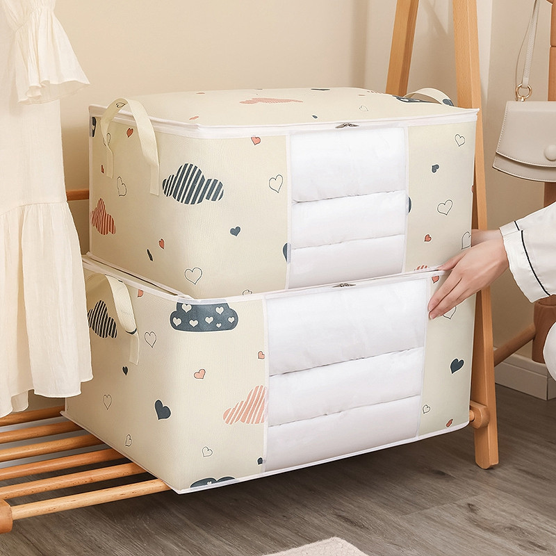 3 veličine sklopivih torbi za pohranu Netkani organizator odjeće Ormar Ormar Organizator za jastuk Poplun Pokrivač Odjeća Storage