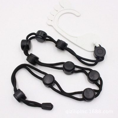 Regulējams zeķu organizators Glabāšanas turētājs Piekarināms Neslīdošs žāvēšanas drēbju aukla Virves dalītājs Pārnēsājams veļas žāvēšanas zeķu rīks