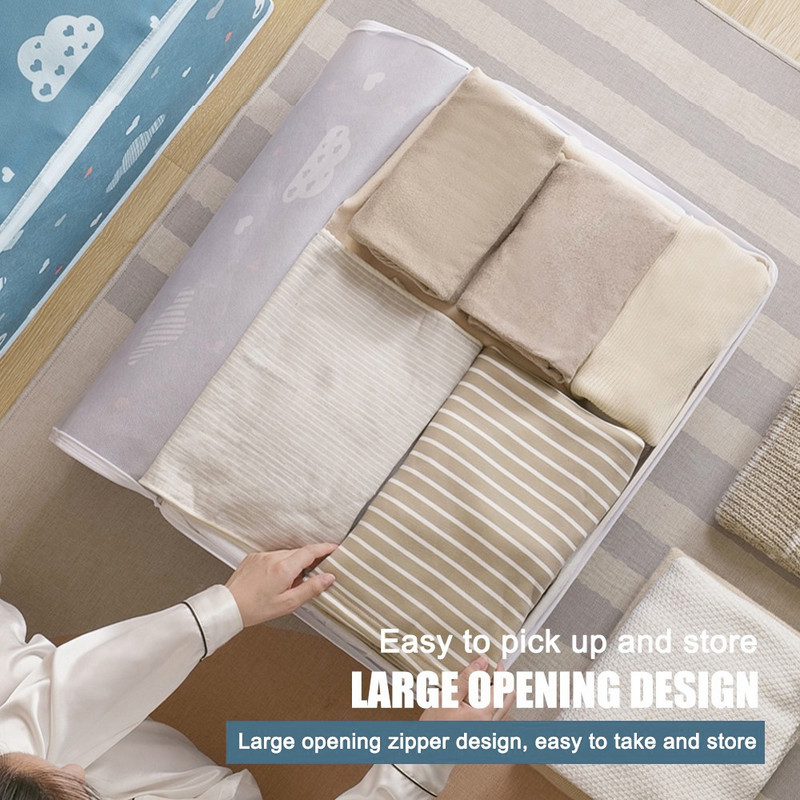 Nova organizator odjeće Vreća za pohranu Sklopivi netkani prozirni prozor Pokrivač za odjeću Poplun Ormar Organizator Kutije Skladištenje u kućanstvu