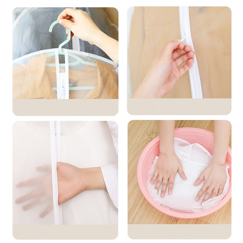 PEVA Odjeća Navlaka za prašinu Odjeća Odijelo Kaput Jakna Zaštita otporna na prašinu Kućni ormar Viseća torba za pohranu Periva vruća