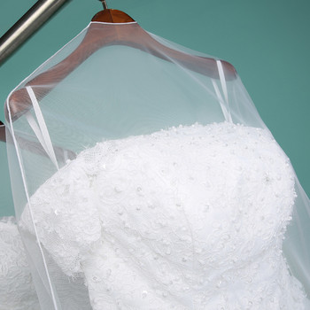 1 бр. Прахоустойчиви калъфи за сватбени рокли Палто Протектор за дрехи Булчинска рокля Чанти за съхранение Калъф за дрехи Прозрачен калъф за гардероб 2021