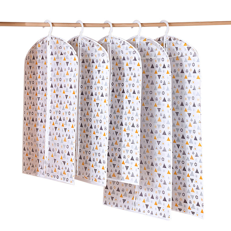 Caurspīdīgs EVA Drukāts Putekļu aizsargs Apģērbs Piekarināms Somas Mājas Uzvalks Mētelis Putekļu pārsegs Glabāšanas Garderobes organizators 1gab/part.