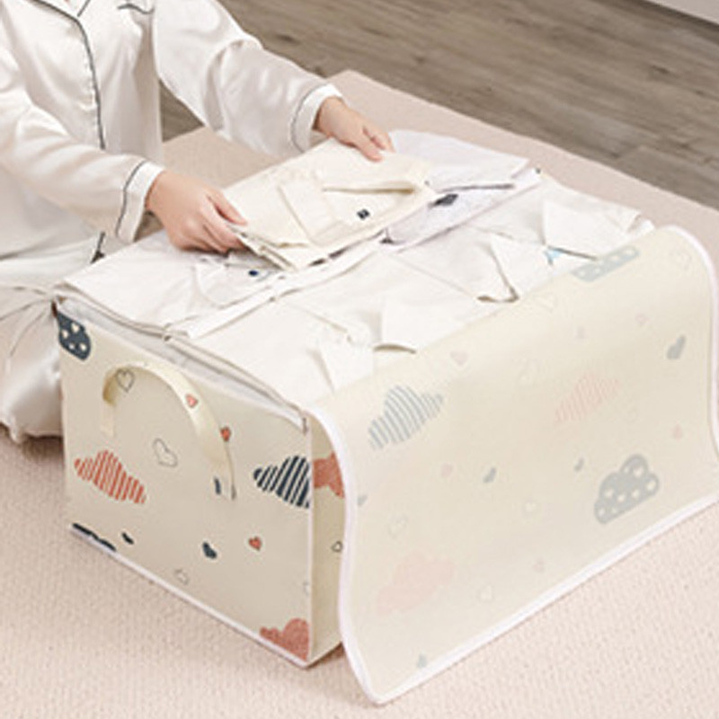 50/75L Vreća za pohranu popluna za odjeću Organizator za ormar od netkane tkanine za deku Džemper Otporan na prašinu Ormar za odjeću