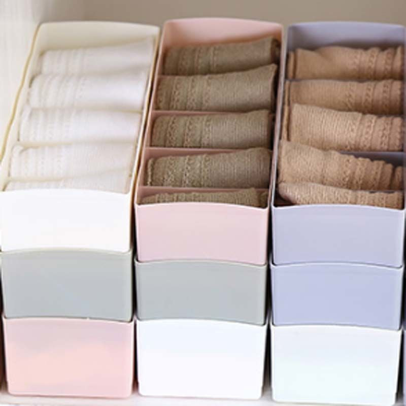 5Grids Kućansko stolno donje rublje Čarape Kutija za pohranu Ormar koji se može složiti Plastična ladica Vrsta grudnjaka Držači za gaće Organizator za kravate