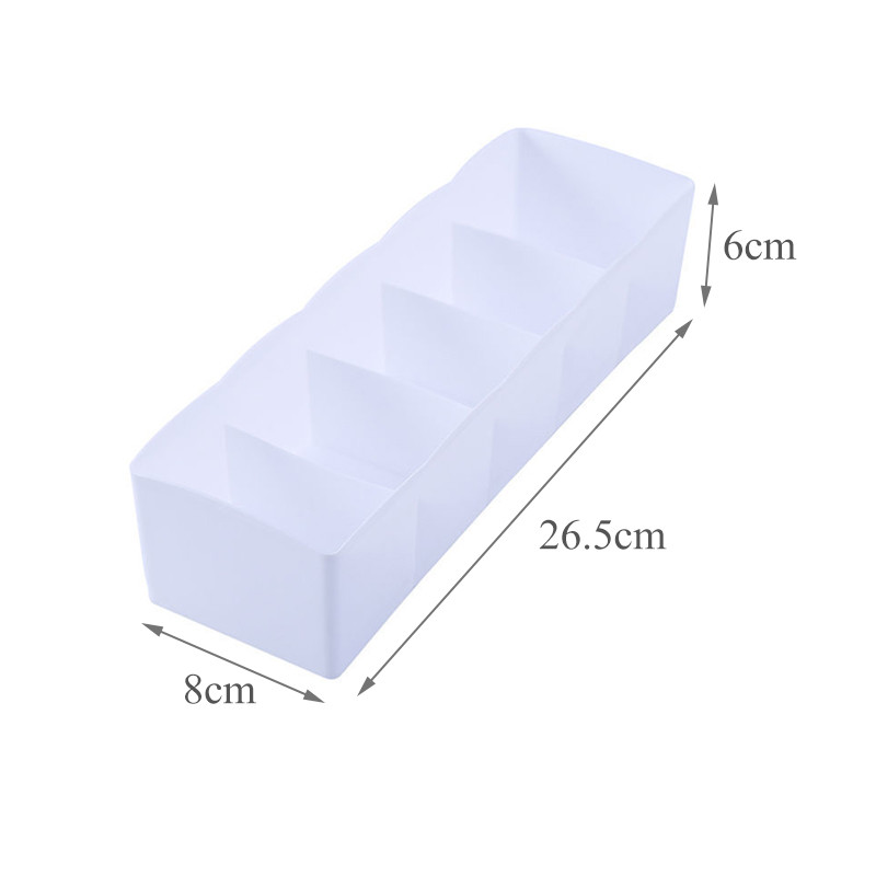 5Grids Kućansko stolno donje rublje Čarape Kutija za pohranu Ormar koji se može složiti Plastična ladica Vrsta grudnjaka Držači za gaće Organizator za kravate