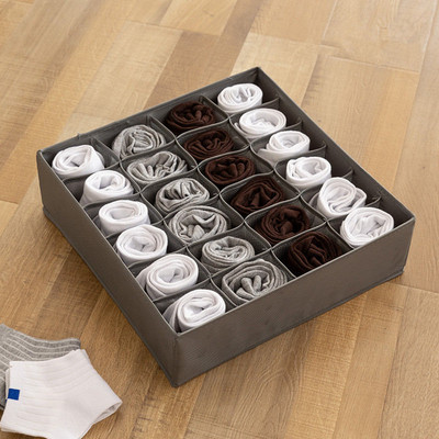 Kućna jednobojna kutija za skladištenje sklopivih čarapa Grudnjak Gaćice Organizator donjeg rublja