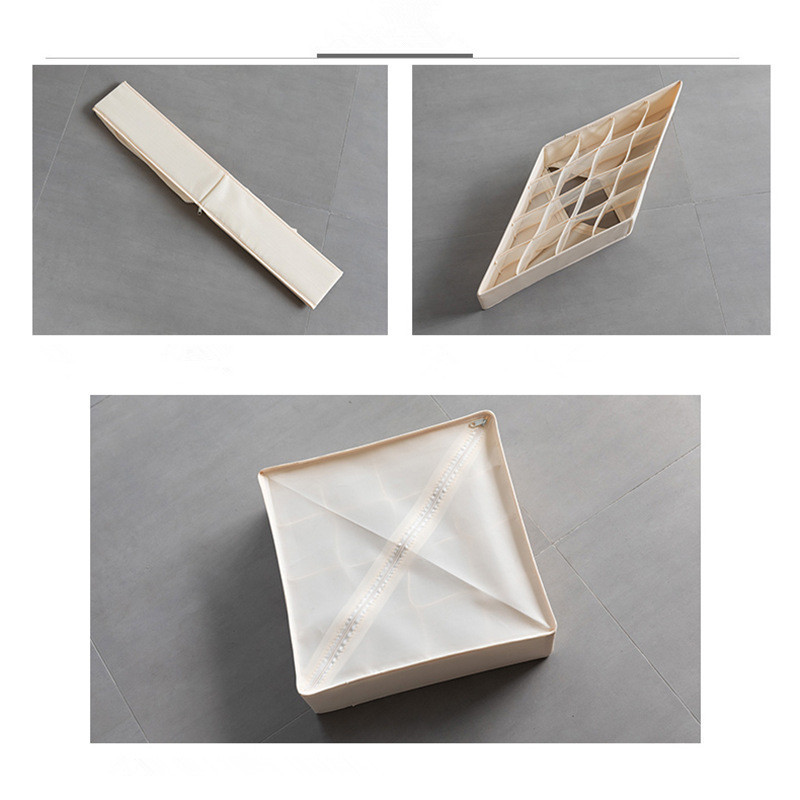 Kućna jednobojna kutija za skladištenje sklopivih čarapa Grudnjak Gaćice Organizator donjeg rublja