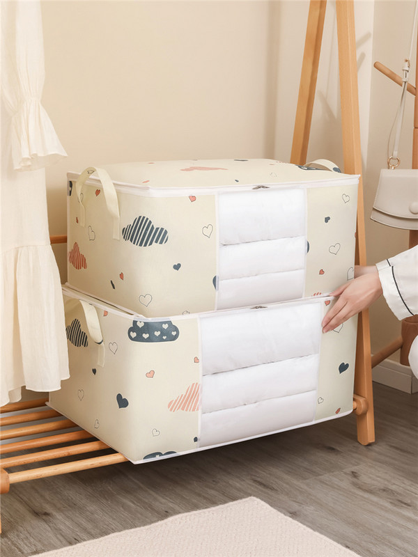 JAUNS Mitrumaizturīgs organizators Segas Apģērbu Uzglabāšanas Soma Liela ietilpība Segas Šķirošanas maisiņi Putekļu necaurlaidīgs Skapis Zem gultas Stora