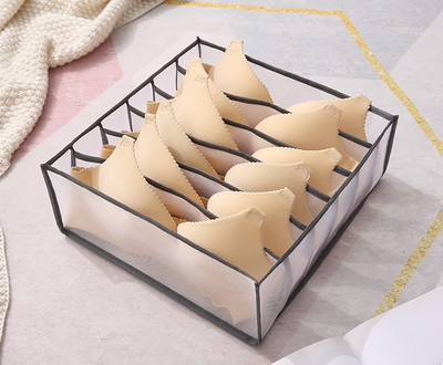 Čarape za grudnjak Organizator za donje rublje, Kutija za odlaganje donjeg rublja u ormaru, Sklopivi organizator za ladice, Mrežasti organizator za čarape za donje rublje