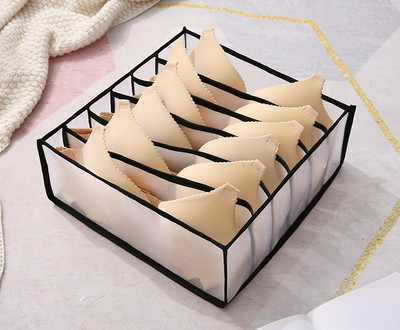 Čarape za grudnjak Organizator za donje rublje, Kutija za odlaganje donjeg rublja u ormaru, Sklopivi organizator za ladice, Mrežasti organizator za čarape za donje rublje