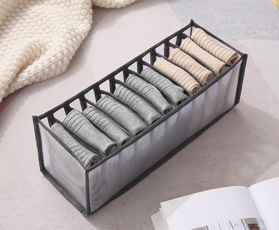 Čarape za grudnjak Organizator za donje rublje, Kutija za odlaganje donjeg rublja u ormaru, Sklopivi organizator za ladice, Mrežasti organizator za čarape za donje rublje