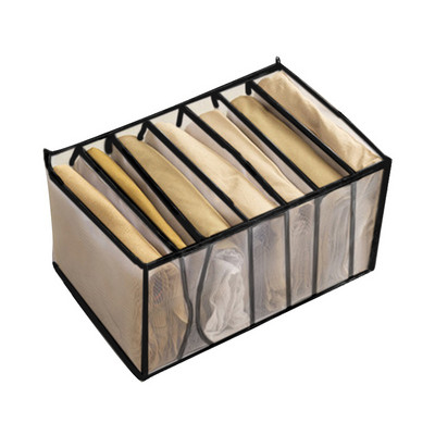 Кутия за съхранение на дънки Гардероб Органайзер Чекмедже Разделител Кутии Органайзер за бикини Сгъваеми органайзери за бельо Съхранение за Кутия за дрехи