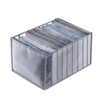 Кутия за съхранение на дънки Гардероб Органайзер Чекмедже Разделител Кутии Органайзер за бикини Сгъваеми органайзери за бельо Съхранение за Кутия за дрехи