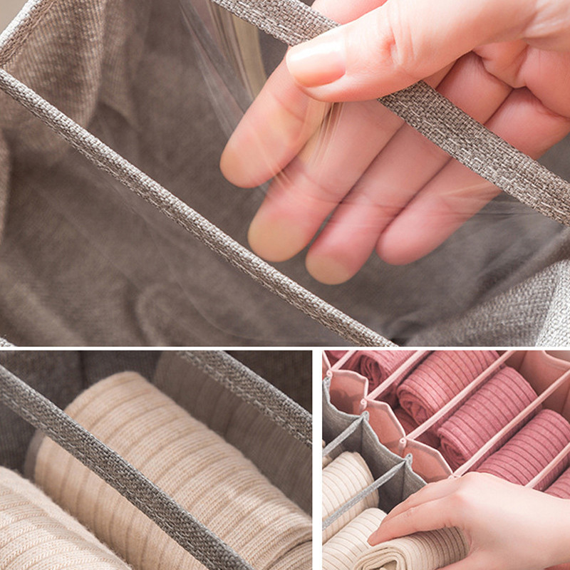 7/11 Organizator za donje rublje Kutije za pohranu čarapa Grudnjak Perivi sklopivi odvojeni organizatori za odlaganje preljevnih kutija Pregradne kutije