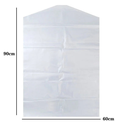 60x90cm 10 kom jednokratna plastična prozirna vrećica za zaštitu od prašine za kemijsku čistionicu Garderoba za odjeću Viseća vrećica za pohranu odjeće